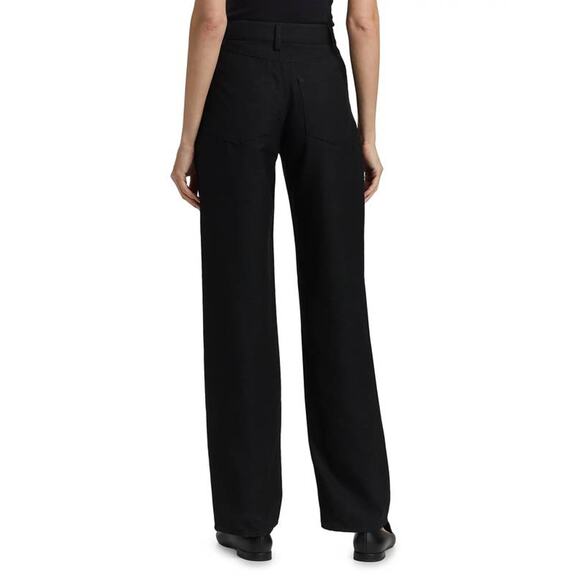 Loulou Studio Ardea Baggy Trousers in Black 38 US 6 - Picture 2 of 5